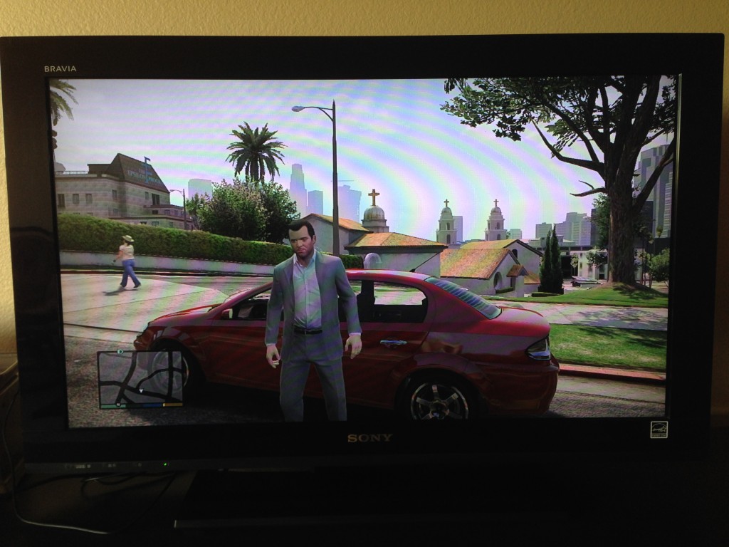 Master thief navigating a seedy world of corruption? Crappy father in front of a Corolla? You decide. Also I tried to take photos in the game, but the Rockstar social service was never working. Whups.